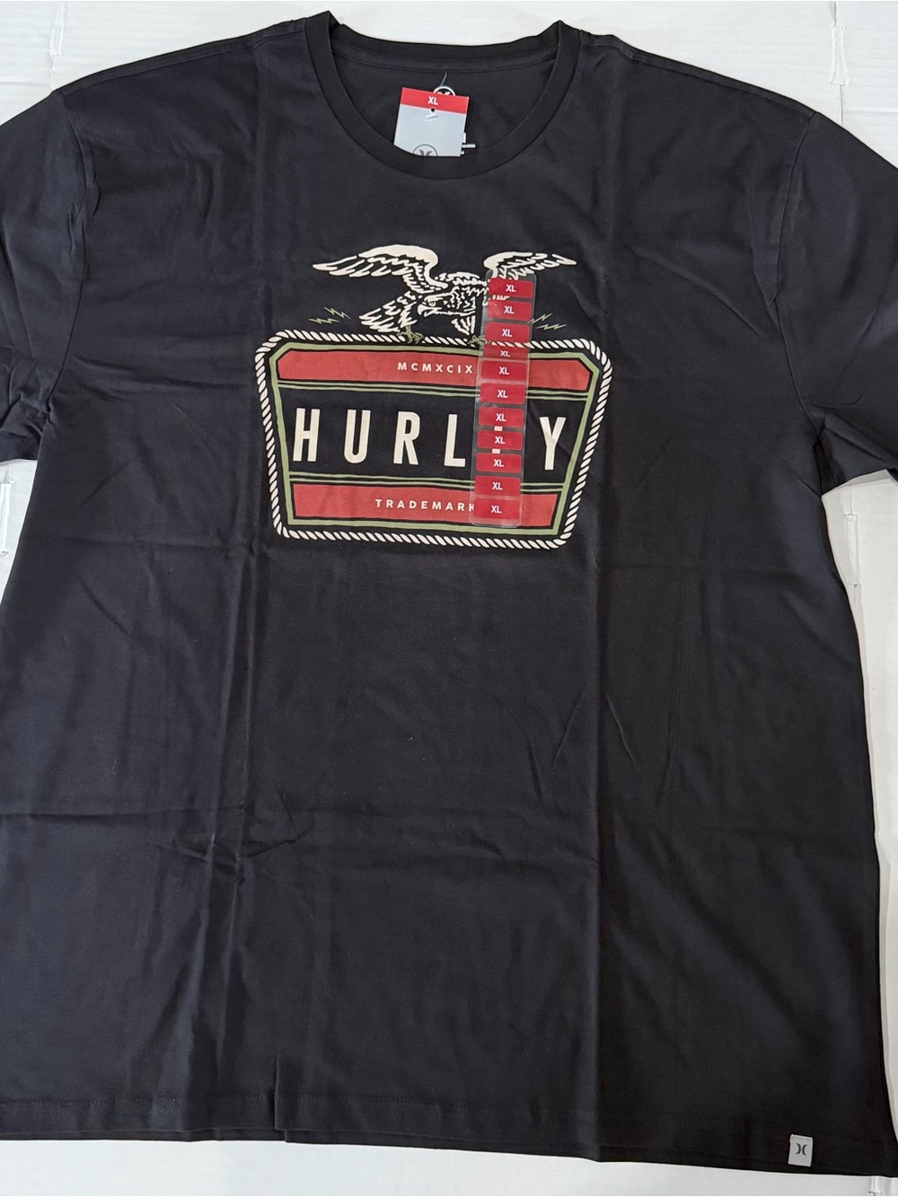 Hurley Men's Black Graphic Logo T-Shirt size XL